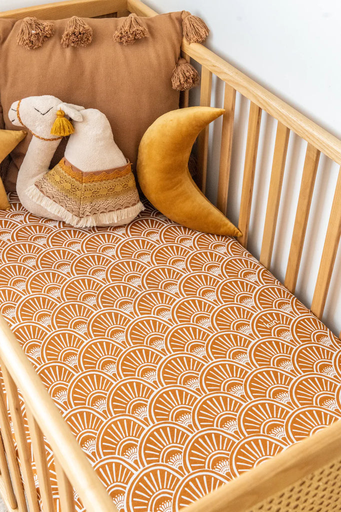 Patterned cot bed sheets sale