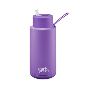 
            
                Load image into Gallery viewer, Ceramic reusable bottle with straw lid - 34oz / 1,000ml  -  Cosmic Purple || Frank Green
            
        