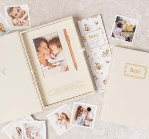 Bebe Baby Book with Keepsake Box & Pen - IVORY || TRULY AMOR