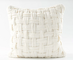 Crosier Handwoven Linen Cushion - Ivory || EADIE LIFESTYLE