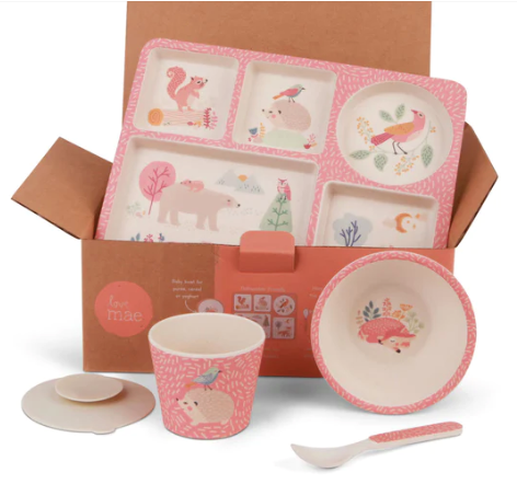 Divided Plate Set - Woodland Friends ||  Love Mae
