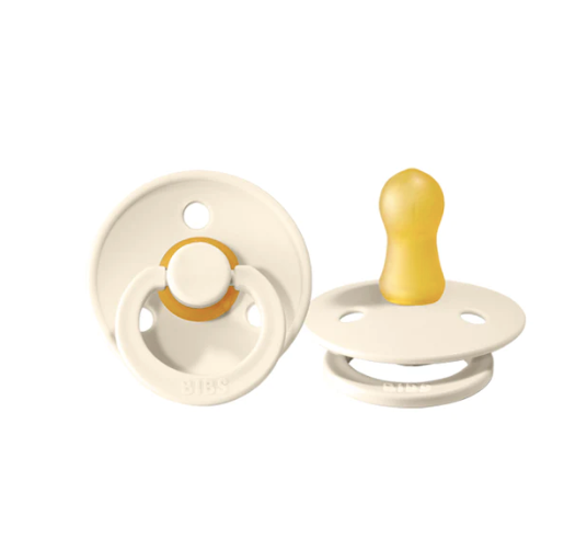 BIBS Colour Round Pacifier (2pk) - Ivory