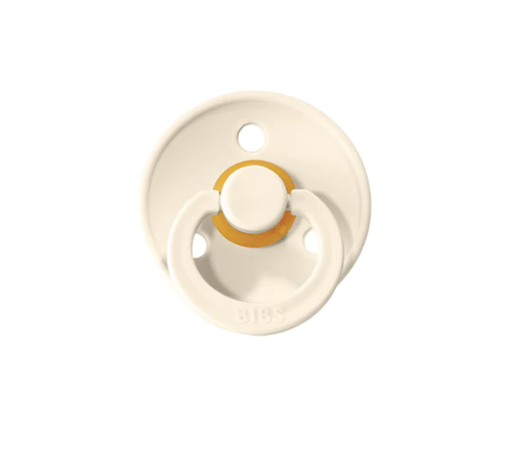 BIBS Colour Round Pacifier (2pk) - Ivory
