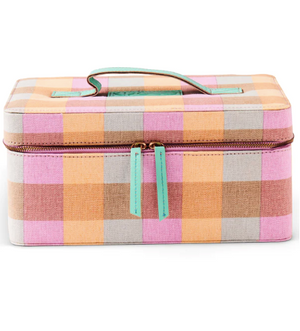 
            
                Load image into Gallery viewer, Sherbet Tartan Toiletry case one size  ||  KIP &amp;amp; CO
            
        