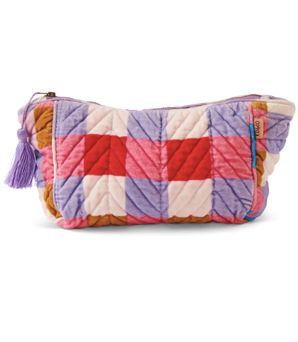 
            
                Load image into Gallery viewer, Summer Check Toiletry Bag  ||  KIP &amp;amp; CO
            
        