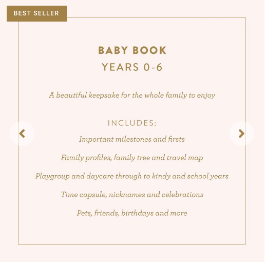 Baby Book - Grey || FOX & FALLOW