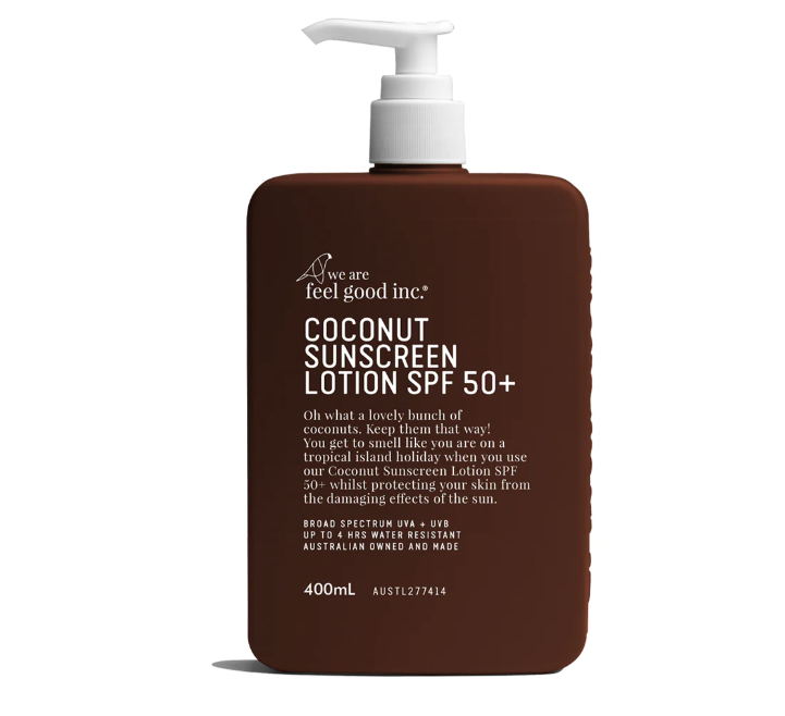 Coconut Sunscreen SPF50+ 400ml || WE ARE FEEL GOOD INC.