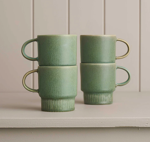 Caravan Cup Mug Set - Jade (4pack)  ||  Robert Gordon