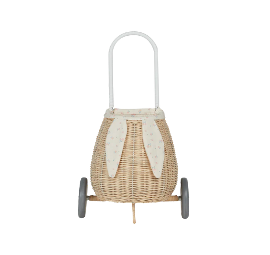 Rattan Buggy Luggy with Lining - Pansy || OLLIELLA