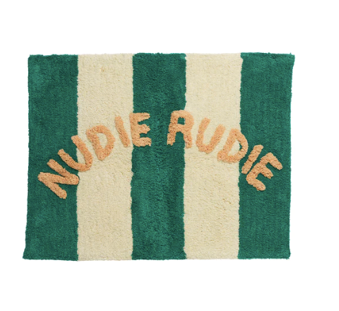 Dicot Nudie Rudie Bath Mat - Teal ||  Sage and Clare