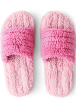Poochie Pink Quilted Sherpa Adult Slippers ||  KIP & CO