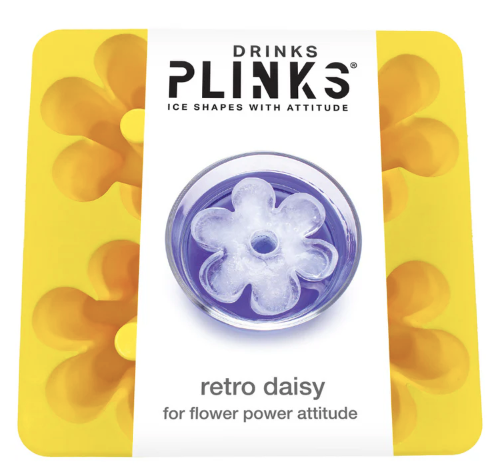 Retro Daisy Ice Cube Tray - Yellow ||  PLINKS