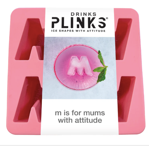 M is for Mum Ice Cube Tray - Pink ||  PLINKS