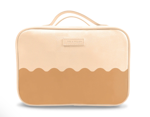 Caramel Ripple Cosmetic Bag || FOX & FALLOW