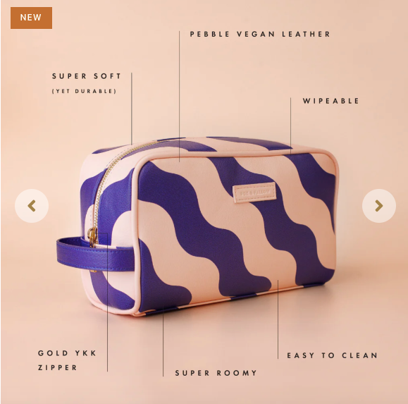 Mallorca Wash Bag || FOX & FALLOW