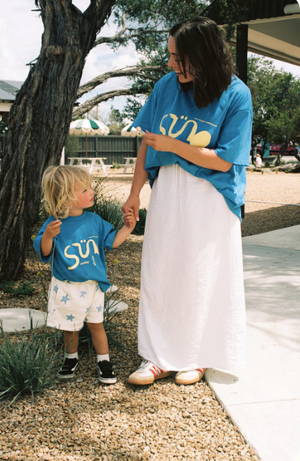 Sole Tee  - Blue & Yellow  || SUNDAY SIBLINGS