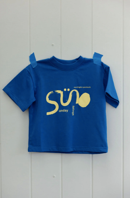 Sole Tee  - Blue & Yellow  || SUNDAY SIBLINGS