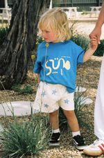 Kiddo Shorts - Blue || SUNDAY SIBLINGS