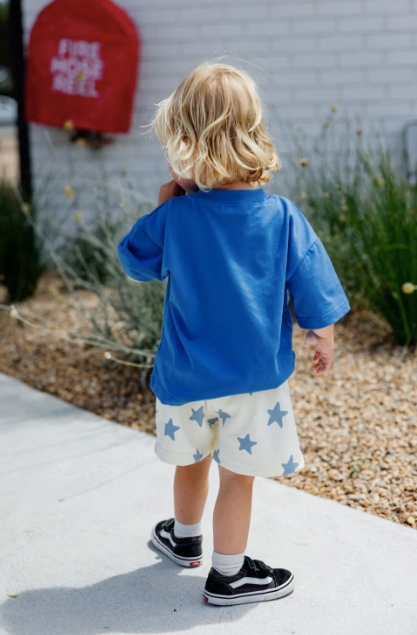 Kiddo Shorts - Blue || SUNDAY SIBLINGS