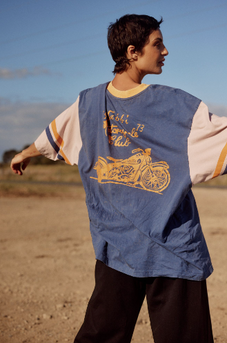 The Very Oversized Tee - Tattoo Blue || SABBI