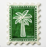 Sunroom Palm Stamp Tile || JONES AND CO