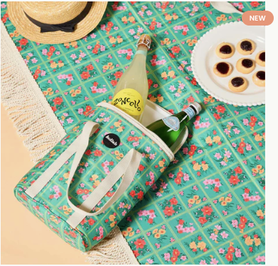 Fringed Medium Picnic Mat - Vintage Patch || KOLLAB