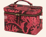 Delphine Large Vanity Case Garnet - Large ||  Sage and Clare