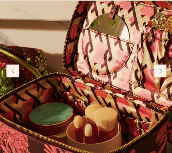 Delphine Large Vanity Case Garnet - Large ||  Sage and Clare