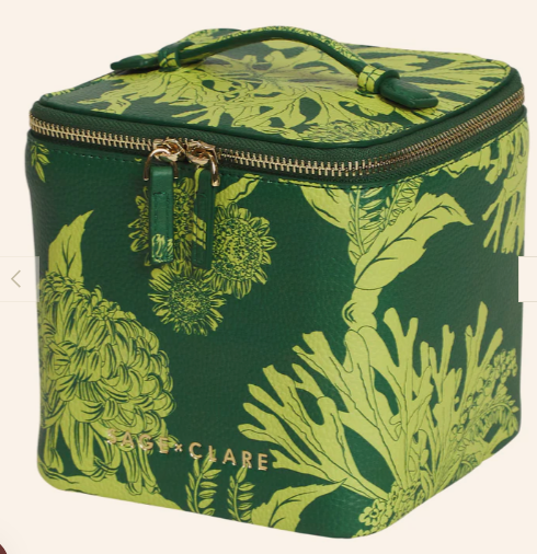 Delphine Large Vanity Case Anise - Small ||  Sage and Clare