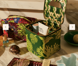 Delphine Large Vanity Case Anise - Small ||  Sage and Clare