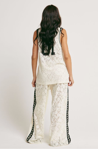The Raving Hearts Lace Pants  - Cream || SABBI