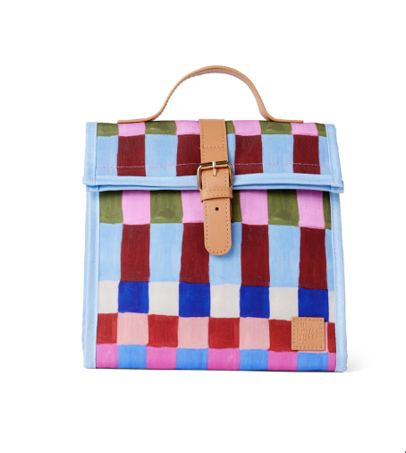 Blocks and Stripes Lunch Satchel || The Somewhere Co
