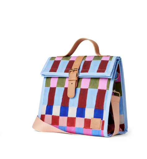Blocks and Stripes Lunch Satchel || The Somewhere Co