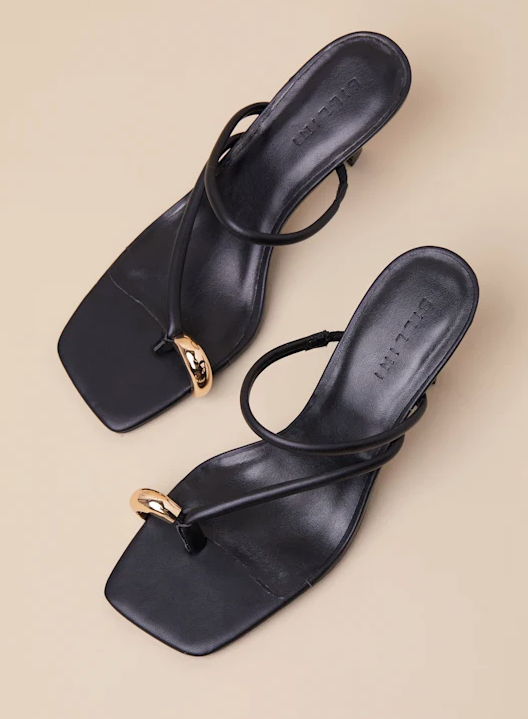 Camren Heels - Black || BILLINI