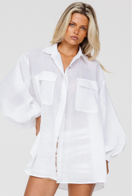 The Lillian Shirt - White || COCOWILLOW