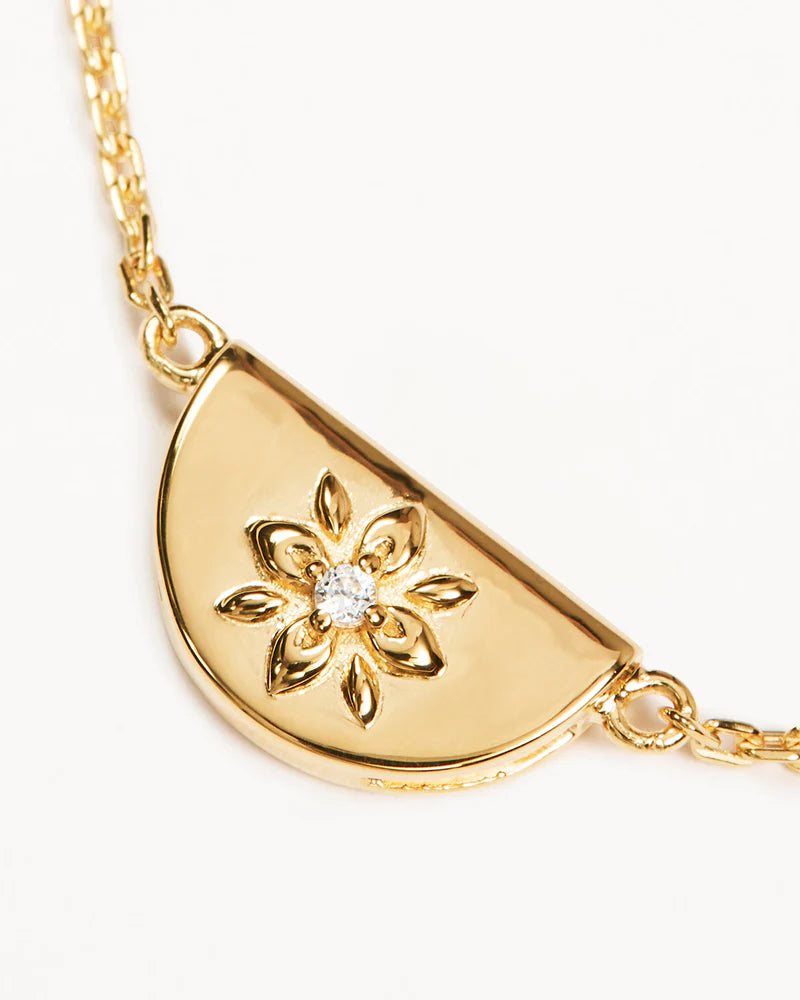 18K Gold Vermeil Lotus Bracelet || BY CHARLOTTE