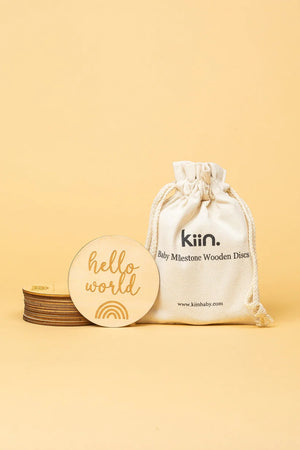 Baby Milestone Wooden Discs ||  Kiin Baby