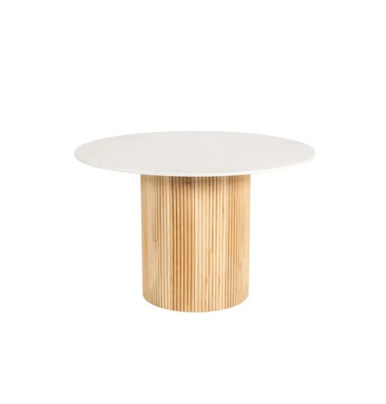Paloma Dining Table - White/Natural