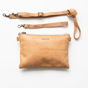 Monterey Crossbody Leather bag - Natural   ||  Juju & Co