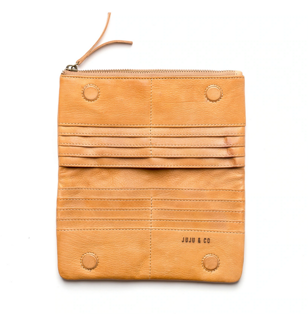 
            
                Load image into Gallery viewer, Large Capri Wallet - Natural   ||  Juju &amp;amp; Co
            
        