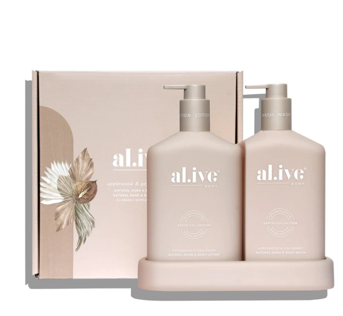 Wash and Lotion Duo . Applewood & Goji Berry ||  Al.ive