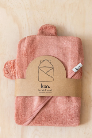 Hooded Towel - Blush ||  Kiin
