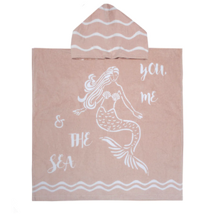 Poncho Pal You, Me and the Sea Hooded Towel  ||  Bambury