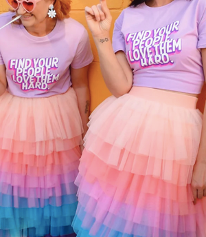 
            
                Load image into Gallery viewer, Rainbow Connection Tulle Skirt  || CONFETTI REBELS
            
        