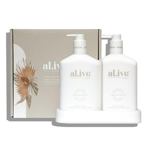 
            
                Load image into Gallery viewer, Wash and Lotion Duo - Mango &amp;amp; Lychee  ||  Al.ive
            
        